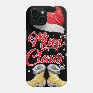 Santa Mimi Claus Merry Christmas Matching Family Group Phone Case