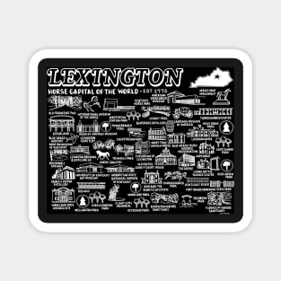 Lexington Map Art Magnet