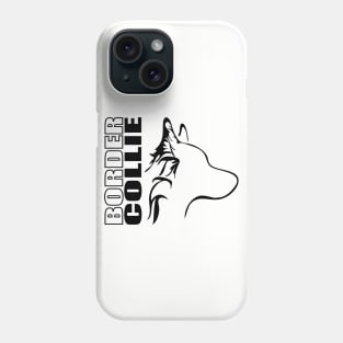 Border Collie profile dog mom gift Phone Case