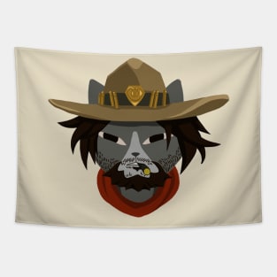 Overwatch Cats McCree Tapestry