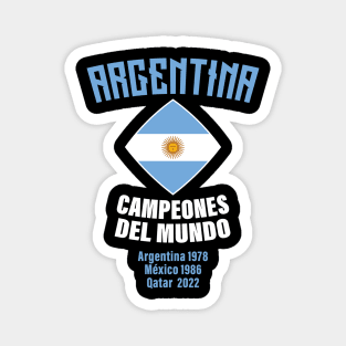 Argentina Campeones del Mundo 2022 Magnet