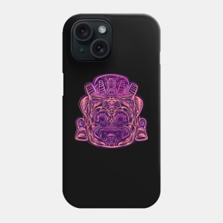 tlaloc glitch mexican Phone Case