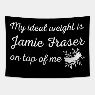 My Ideal Weight is Jamie Fraser on Top of Me Dragonfly Tapestry