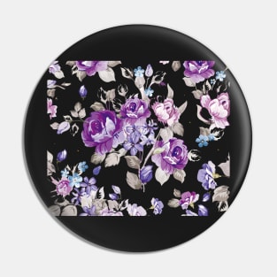 purple flowers pattern Pin