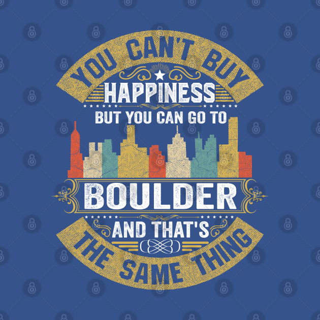 Discover Boulder City Colorado State USA Flag Native America - Boulder City - T-Shirt