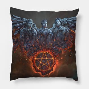 Team Free Will Burning Art Pillow