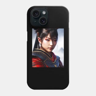 Female Samurai - Realistic Portrait Phone Case