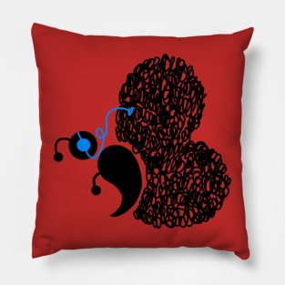 Noise Semicolon Butterfly Pillow