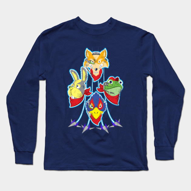 the star fox team star fox long sleeve t shirt teepublic