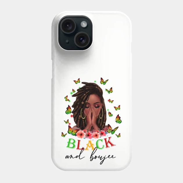 Black and Boujee,  Black Girl Magic, Black Women, Black Queen Phone Case by UrbanLifeApparel