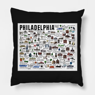 Philadelphia Map Pillow