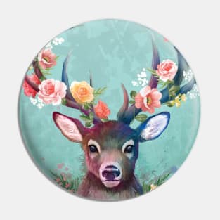 Deer of spring Pin