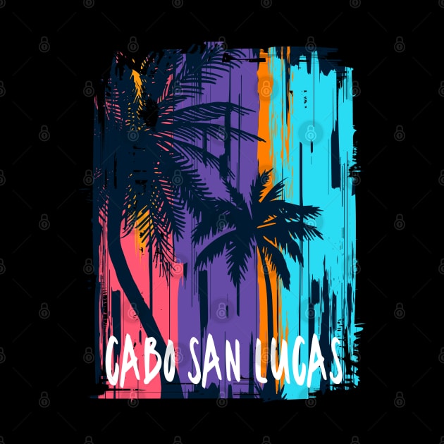 Cabo San Lucas Mexico Palm Tree Design by FilsonDesigns