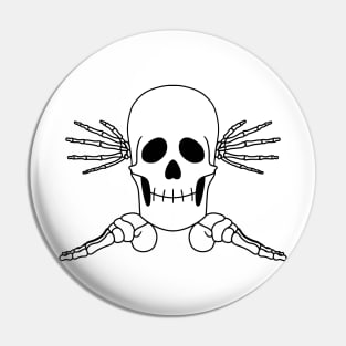 skull no body Pin