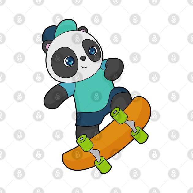 Panda Skater Skateboard by Markus Schnabel