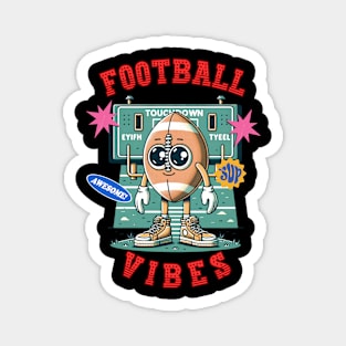 Retro American Football Vibes Magnet