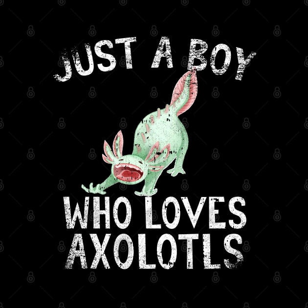 Just A Boy Who Loves Axolotls by simonStufios