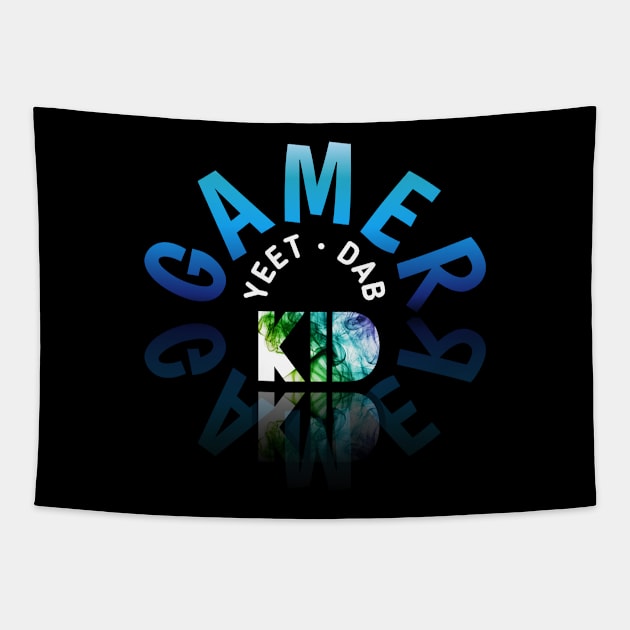 Yeet Dab Kid - Gaming Gamer Abstract - Video Game Lover - Graphic Tapestry by MaystarUniverse