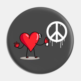 Peace Graffiti Pin