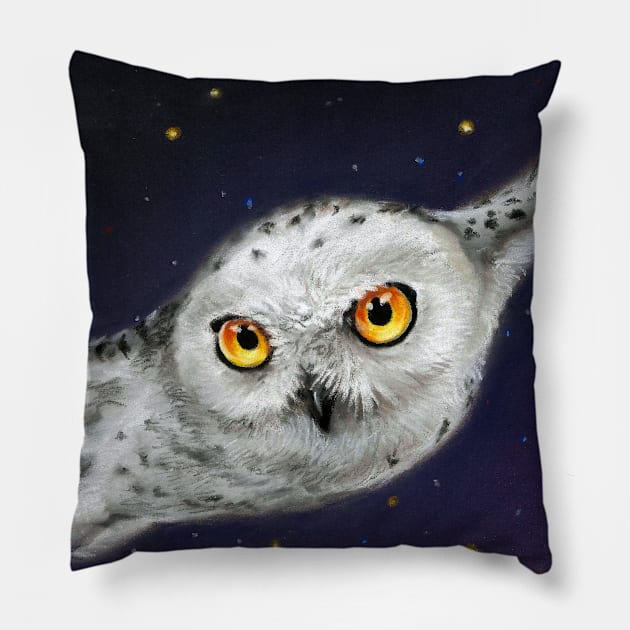 Night Flight Pillow by TanyaBondArt