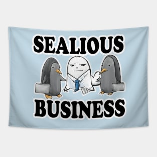 Sealious Business Seal Pun Tapestry