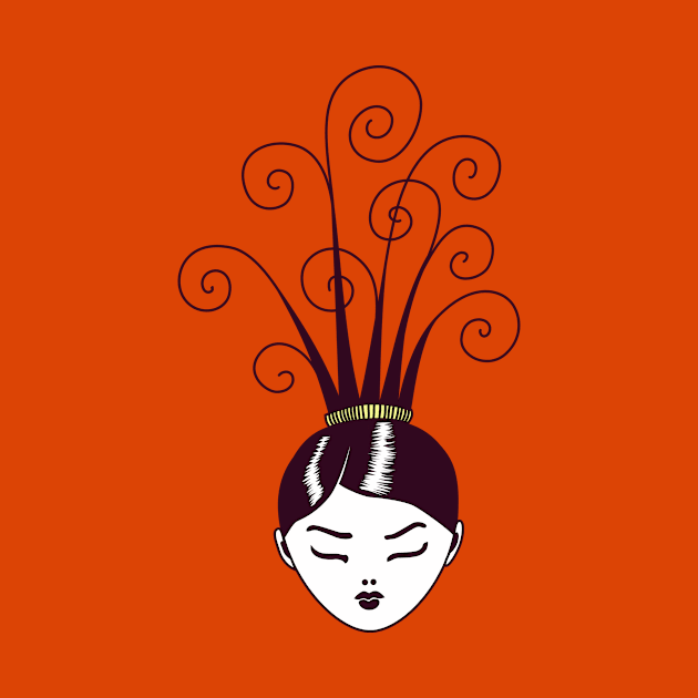 Swirly Weird Hairstyle by Boriana Giormova