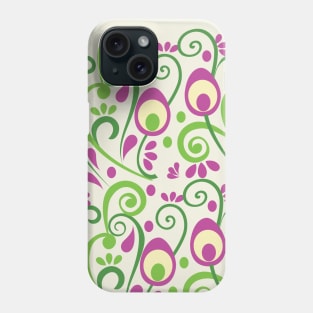 Peacock Feathers Indian Pattern Pink Phone Case