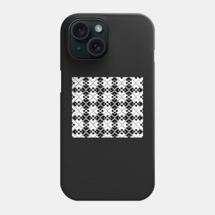 Abstract geometric pattern - black and white. Phone Case