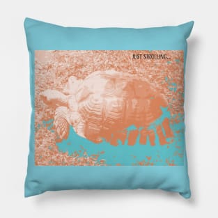 turtle... just strolling Pillow