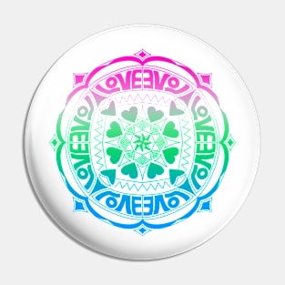 Poly Pride Mandala Pin