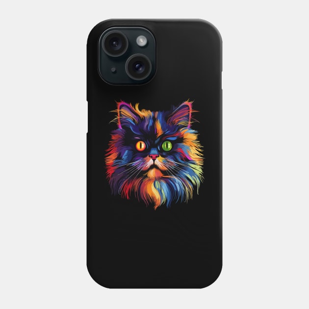 Persian Cat Smiling Phone Case by JH Mart