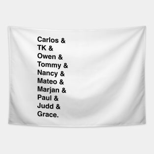 9-1-1: Lone Star Character Names (in black) Tapestry