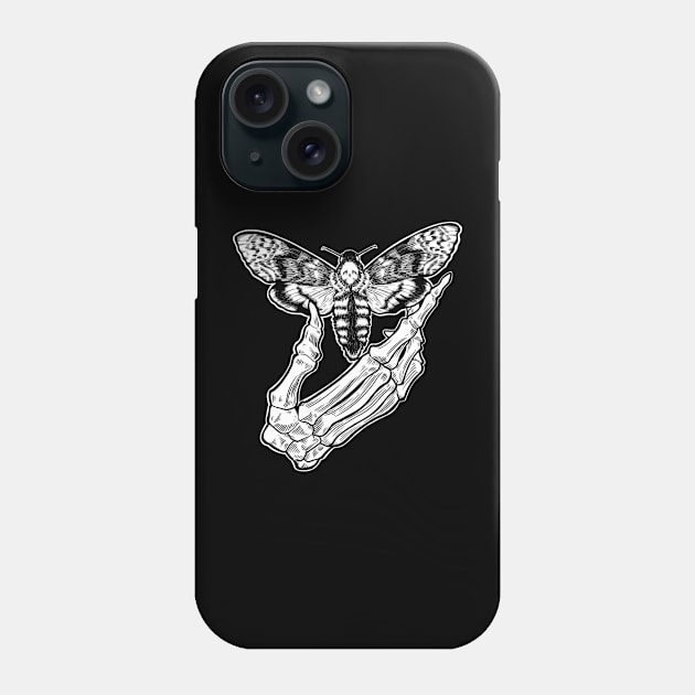 Death Head Phone Case by justalanproductions