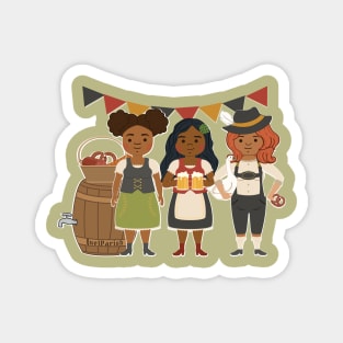 Oktoberfest Ladies Magnet