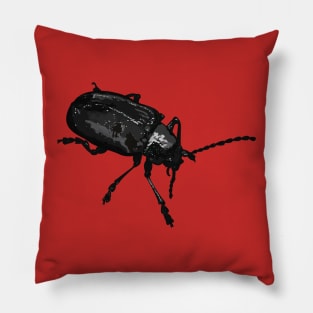 Black Beetle Pillow