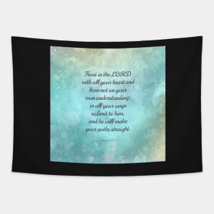 Proverbs 3:5-6 Encouraging Bible Verse Tapestry