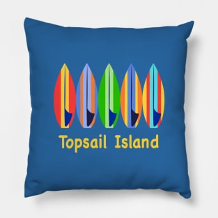 Topsail Island NC Surfboards Pillow