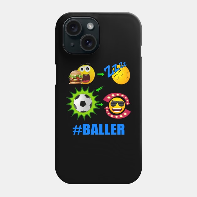 SOCCER! Lifestyle Sports Baller Futbol Football Phone Case by Duds4Fun