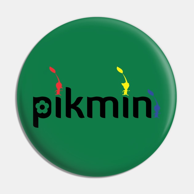 Pikmin Typography Pin by ikaszans