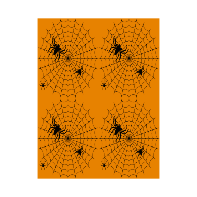 Halloween family spider- Orange by YamyMorrell