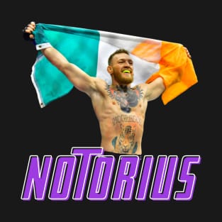 CONOR MCGREGOR NOTORIUS UFC IRELAND FLAG T-Shirt