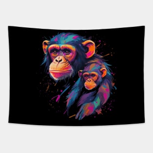 Chimpanzee Mothers Day Tapestry