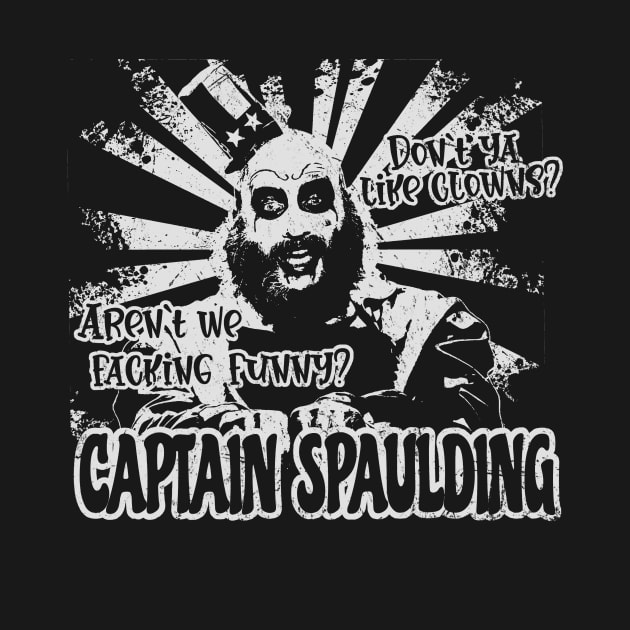 Captain Spaulding dark horror retro by kalush club