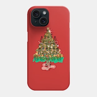 Christmas Tree Made of Beer Bottles Phone Case
