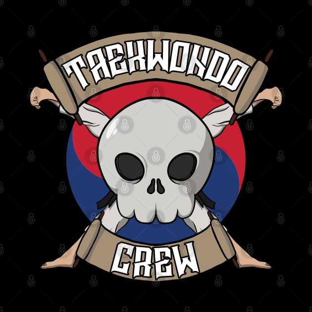 Taekwondo crew Jolly Roger pirate flag by RampArt