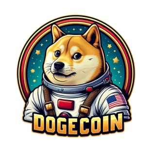 Dogecoin To The Moon Rocket T-Shirt