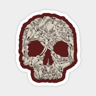 A Whole Lot of Skulls Magnet