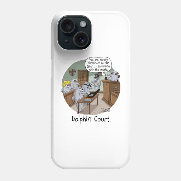 DOLPHIN COURT Phone Case by macccc8