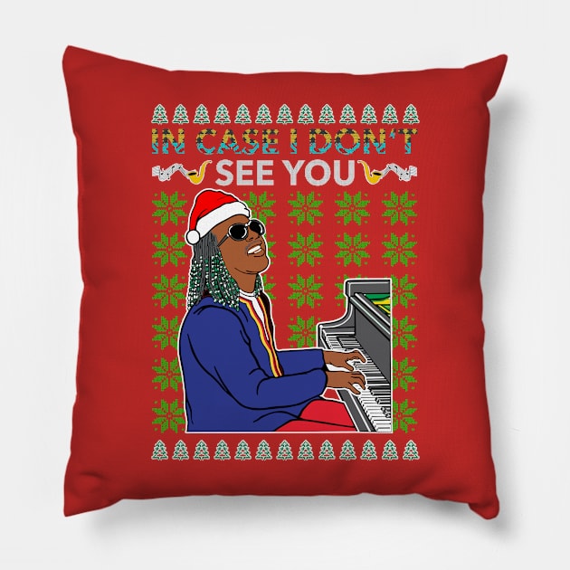 Stevie Wonder style ugly christ Pillow by gidpickywo