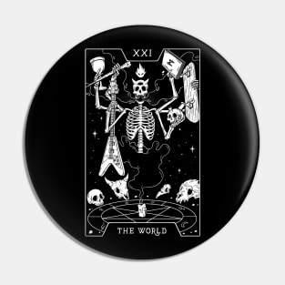 21. THE WORLD TAROT CARD T-SHIRT Pin